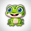 MiMa Popp Figur Frosch Fridolin