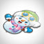 MiMa Popp Figur Schneemann Sonni liegend